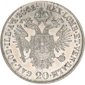 Ferdinand V. (1835-1848), 20 kr. 1841 A, nep. rys.