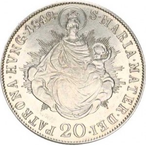 Ferdinand V. (1835-1848), 20 kr. 1842 B