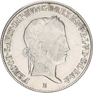 Ferdinand V. (1835-1848), 20 kr. 1843 B, nep. just., tém.