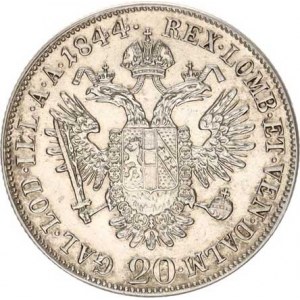 Ferdinand V. (1835-1848), 20 kr. 1844 A