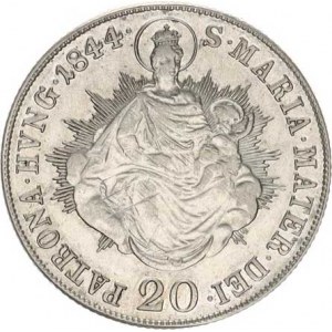 Ferdinand V. (1835-1848), 20 kr. 1844 B