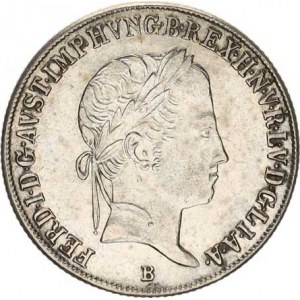 Ferdinand V. (1835-1848), 20 kr. 1845 B