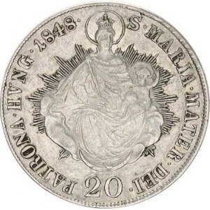 Ferdinand V. (1835-1848), 20 kr. 1848 B