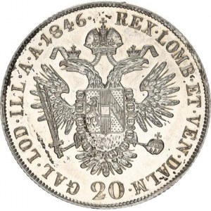 Ferdinand V. (1835-1848), 20 kr. 1846 C