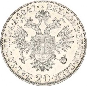 Ferdinand V. (1835-1848), 20 kr. 1847 A R