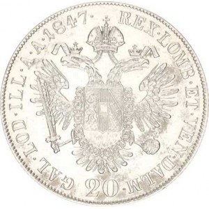 Ferdinand V. (1835-1848), 20 kr. 1847 C