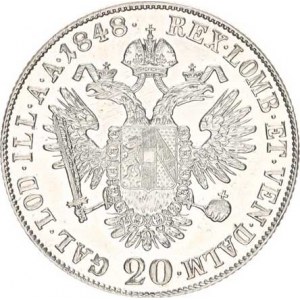 Ferdinand V. (1835-1848), 20 kr. 1848 C