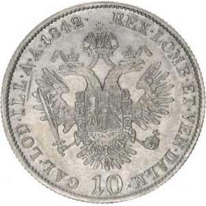 Ferdinand V. (1835-1848), 10 kr. 1842 A R