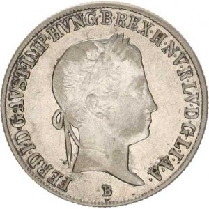 Ferdinand V. (1835-1848), 10 kr. 1842 B, mělčí ražba