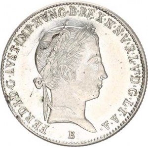 Ferdinand V. (1835-1848), 10 kr. 1843 B, vada stř. v av., jinak