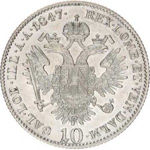 Ferdinand V. (1835-1848), 10 kr. 1847 A