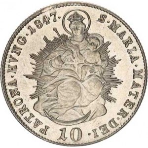 Ferdinand V. (1835-1848), 10 kr. 1847 B