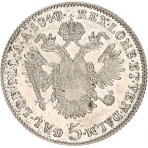 Ferdinand V. (1835-1848), 5 kr. 1840 C