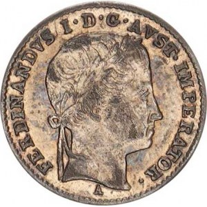 Ferdinand V. (1835-1848), 3 kr. 1835 A - FERDINANDVS R patina