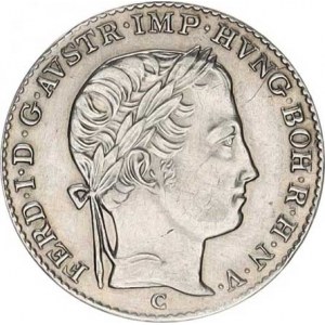 Ferdinand V. (1835-1848), 3 kr. 1838 C