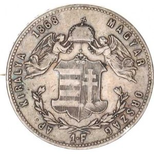 František Josef I.(1848-1918), Zlatník 1868 KB - upravený jako brož - zapínací sponka
