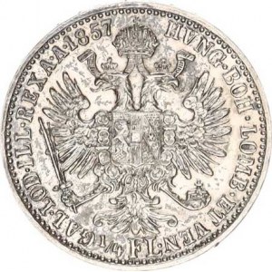 František Josef I.(1848-1918), 1/4 Zlatník 1857 A R