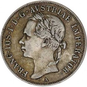 František Josef I.(1848-1918), 20 kr. 1852 A - hlava vlevo R