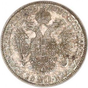 František Josef I.(1848-1918), 20 kr. 1855 B