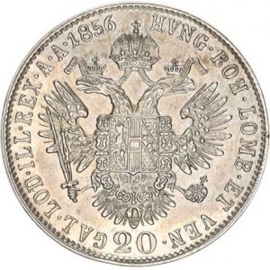 František Josef I.(1848-1918), 20 kr. 1856 B