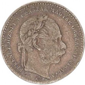 František Josef I.(1848-1918), 20 kr. 1868 KB - MAGYAR KIRÁLYI R