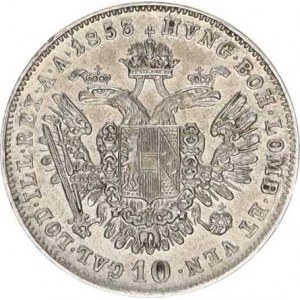 František Josef I.(1848-1918), 10 kr. 1853 A