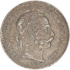 František Josef I.(1848-1918), 10 kr. 1870 KB R, patina, tém.