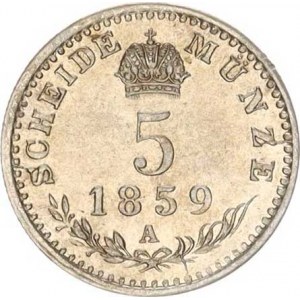 František Josef I.(1848-1918), 5 kr. 1859 A