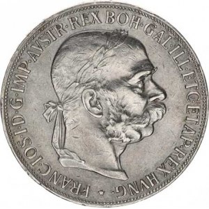 František Josef I.(1848-1918), 5 Koruna 1900 b.zn., hr.