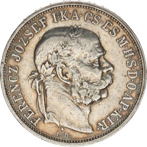 František Josef I.(1848-1918), 5 Koruna 1908 b.zn. - jubilejní, rysky