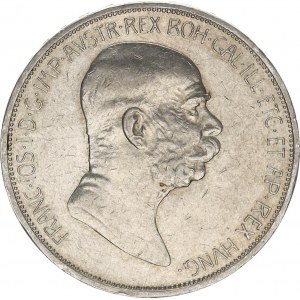 František Josef I.(1848-1918), 5 Koruna 1908 b.zn. - jubilejní, vlas. rys.