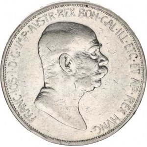 František Josef I.(1848-1918), 5 Koruna 1909 b.zn. - Marschall