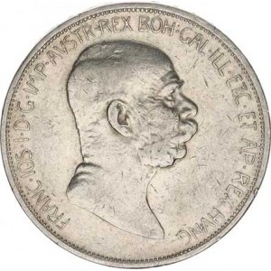 František Josef I.(1848-1918), 5 Koruna 1909 b.zn. - Marschall