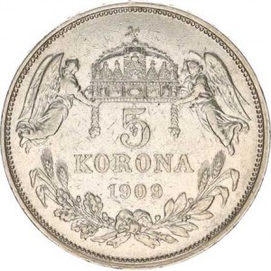 František Josef I.(1848-1918), 5 Koruna 1909 KB