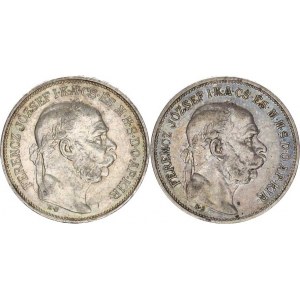 František Josef I.(1848-1918), 2 Koruna 1912 KB, 1913 KB 2 ks