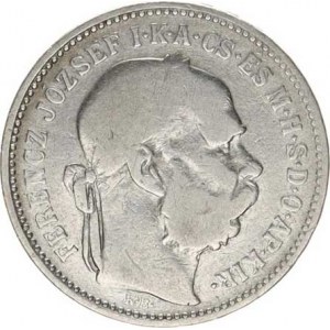 František Josef I.(1848-1918), 1 Koruna 1892 KB