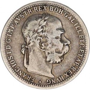 František Josef I.(1848-1918), 1 Koruna 1897 b.zn.