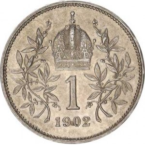 František Josef I.(1848-1918), 1 Koruna 1902 b.zn.