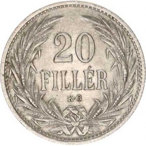 František Josef I.(1848-1918), 20 Fillér 1914 KB