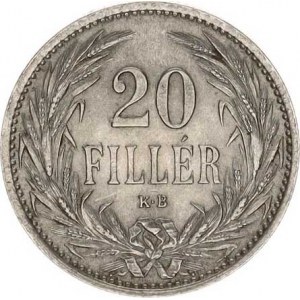 František Josef I.(1848-1918), 20 Fillér 1914 KB