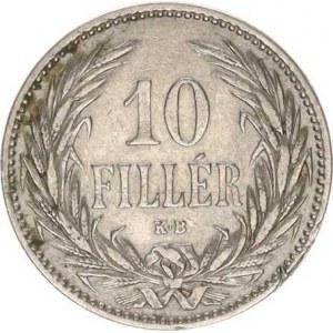 František Josef I.(1848-1918), 10 Fillér 1893 KB, tém.