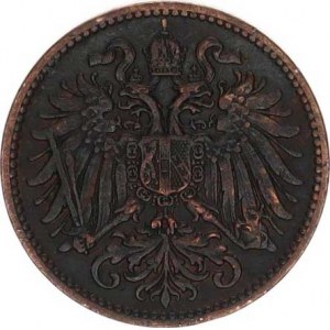 František Josef I.(1848-1918), 2 hal. 1892 b.zn. RRR 3,325 g