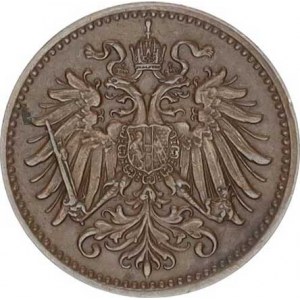 František Josef I.(1848-1918), 1 hal. 1897 b.zn.