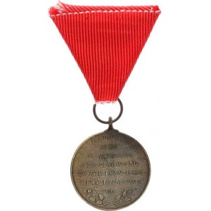Medaile Františka Josefa I.(1848-1918), F.J.I., poprsí zprava, opis / V upomínku na návštěvu jeho v