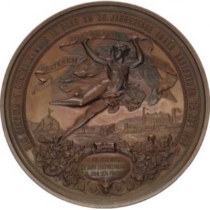 Medaile Rakousko - Uhersko, Richard rytíř v. Dotzauer, poprsí zleva / 30. výročí založení Obc