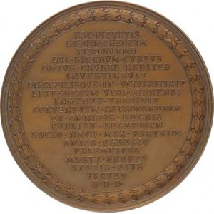 Medaile Rakousko - Uhersko, Theodorus Eques de Oppolzer, (astronom a matematik) poprsí ze tří