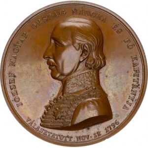 Medaile Rakousko - Uhersko, Uhry - JÓZSEF MAGYAR ORSZÁG NÁDORA ÉS FÖ KAPITANJA