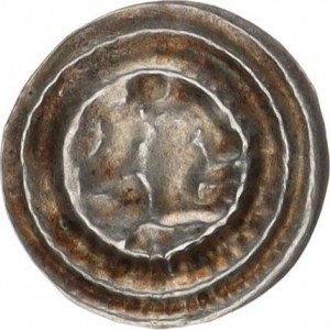 Béla III. (1173-1296), Brakteát, hlava zleva Hus. 192; U 107