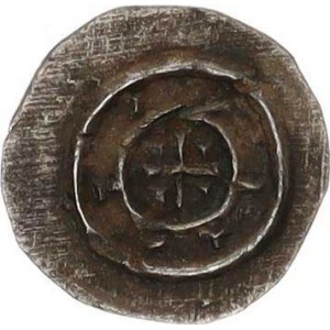 Ladislaus III. (1204-1205), Denár, podobný Husz. 103 var. klínky v polich kříže 0,3