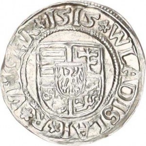 Vladislav II. (1490-1516), Denár 1515 KG Hus. 811